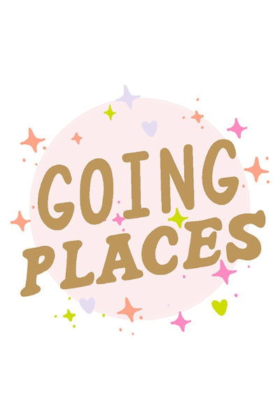 Get trendy with Going Places Sticker - Sticker available at ShopMucho. Grab yours for $3.50 today!