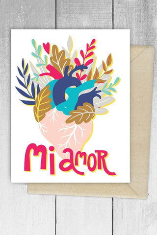 Get trendy with Mi Amor Floral Spanish Greeting Card - Greeting Cards available at ShopMucho. Grab yours for $5 today!