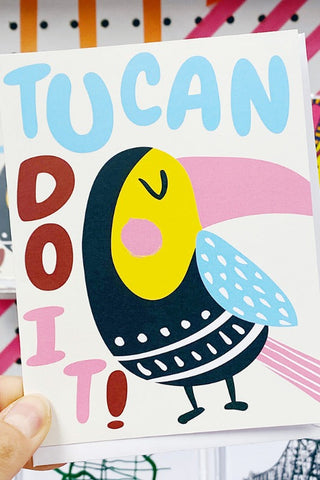 Get trendy with Toucan Do It Greeting Card - Greeting Cards available at ShopMucho. Grab yours for $5 today!