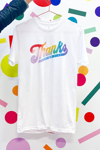 Get trendy with Thanks For Nothing Unisex Graphic Tee - Tops available at ShopMucho. Grab yours for $22.50 today!