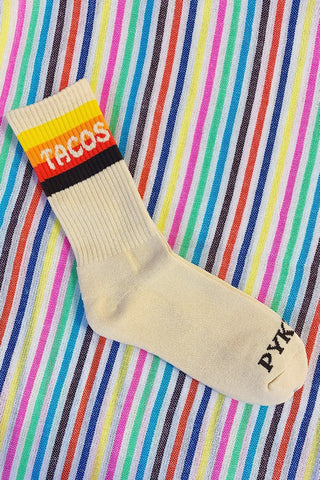 Get trendy with Tacos Crew Socks - Socks available at ShopMucho. Grab yours for $14 today!
