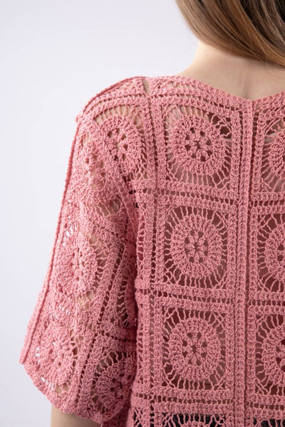ShopMucho Crochet Cardigan Kimono