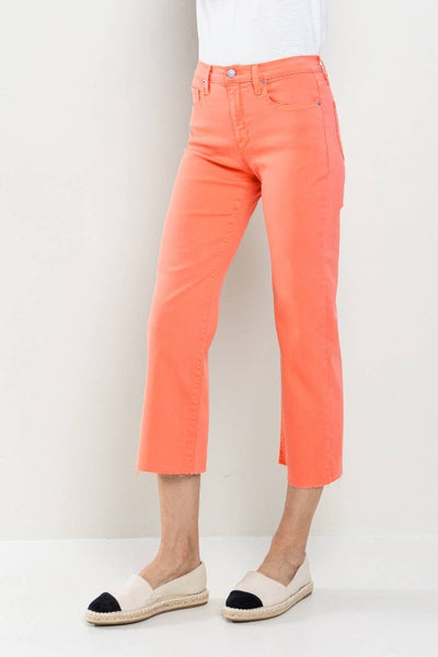 Get trendy with Burnt Sienna High Rise Straight Leg Jeans - Bottoms available at ShopMucho. Grab yours for $58 today!