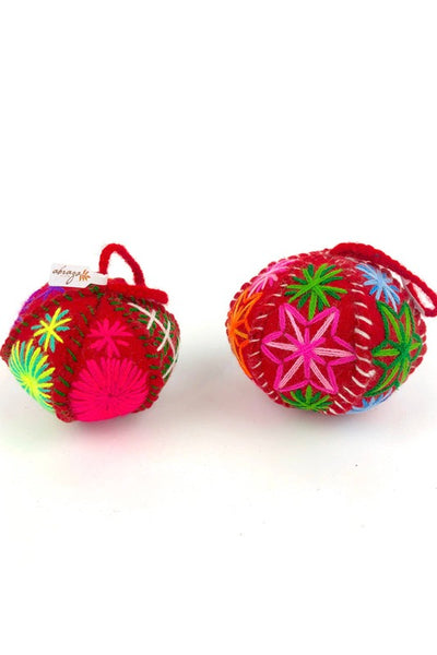 Get trendy with Embroidered Globe Ornaments - Ornaments available at ShopMucho. Grab yours for $13 today!