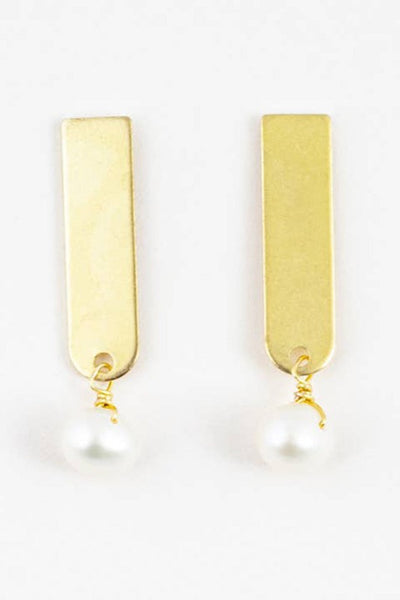 Get trendy with Pearl Drop Stud Earrings - Earrings available at ShopMucho. Grab yours for $22 today!