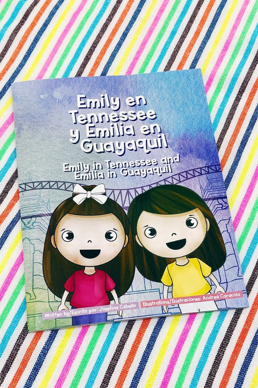 ShopMucho Emily in Tennessee and Emilia in Guayaquil Bilingual Children's Book