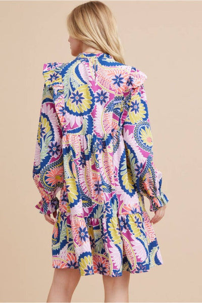 Get trendy with Paisley Printed Dress - Dresses available at ShopMucho. Grab yours for $60 today!