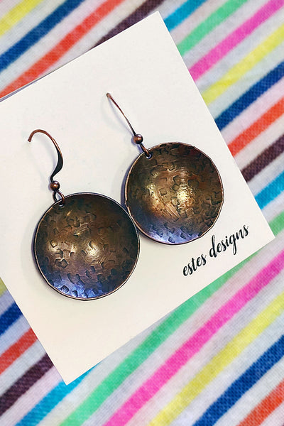 Antiqued Copper Dangle Earrings- More Styles