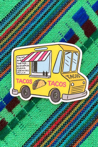 ShopMucho Taco Food Truck Die Cut Vinyl Sticker