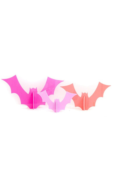 Get trendy with Acrylic Bat Set -Pink and Lavender - Decor available at ShopMucho. Grab yours for $27 today!