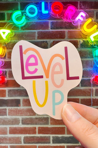 Get trendy with Level Up Sticker - Sticker available at ShopMucho. Grab yours for $3.50 today!