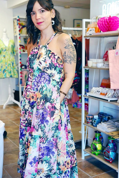 ShopMucho Wild Flower Print Maxi Dress