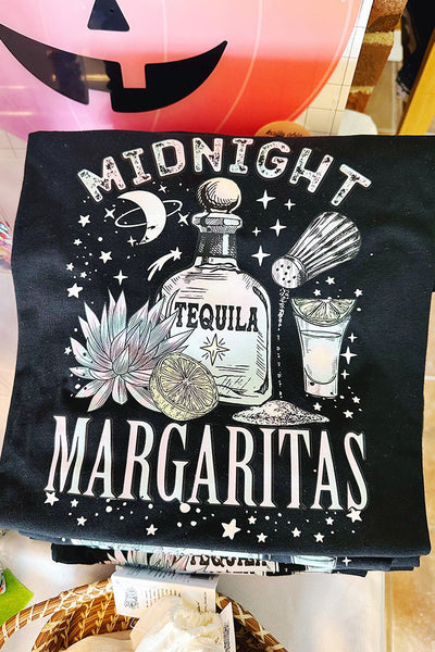 Get trendy with Midnight Margaritas Unisex Graphic Tee - Tops available at ShopMucho. Grab yours for $30 today!