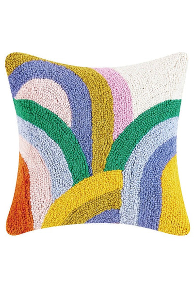 Get trendy with Harmonic Arc Hook Pillow - Pillows available at ShopMucho. Grab yours for $46 today!