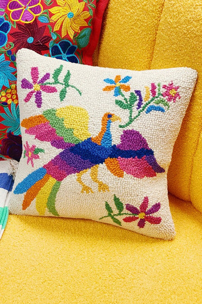 Get trendy with Otomi Bird Hook Pillow - Pillows available at ShopMucho. Grab yours for $48 today!