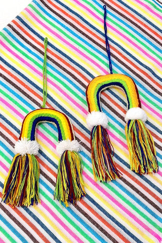 Get trendy with Rainbow Shaped Stuffed Backpack Doll Hanging Ornament - Accessories available at ShopMucho. Grab yours for $15 today!