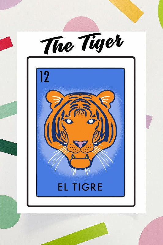 Get trendy with Memphis Poster Prints- The Tiger - Print available at ShopMucho. Grab yours for $15 today!