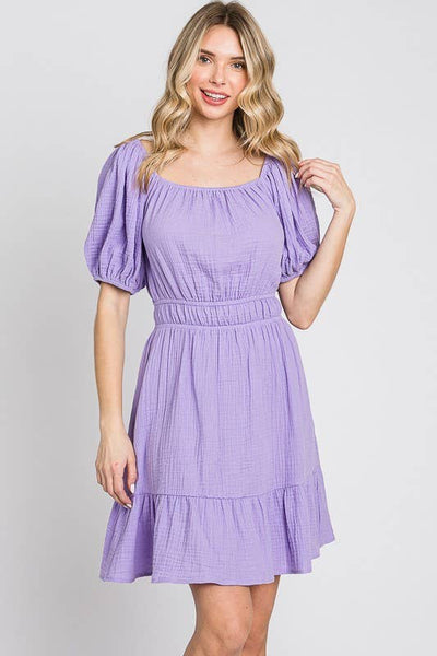 Get trendy with Lavender Mini Dress - Dresses available at ShopMucho. Grab yours for $54 today!