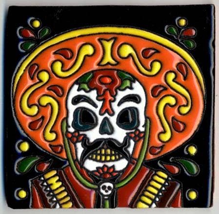 Get trendy with Skull Charro Ceramic Tile - Decor available at ShopMucho. Grab yours for $10 today!
