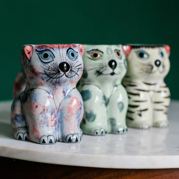 Get trendy with Handmade Ceramic Cat Mug - Mug available at ShopMucho. Grab yours for $25 today!