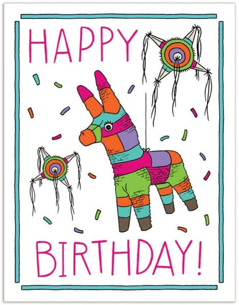 ShopMucho Piñata Happy Birthday Greeting Card