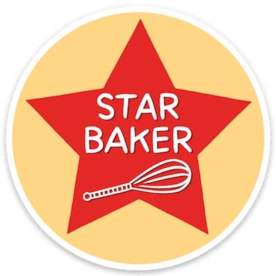Star Baker Die Cut Vinyl Sticker