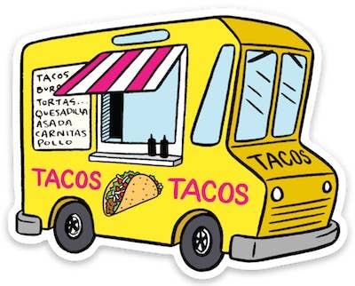 ShopMucho Taco Food Truck Die Cut Vinyl Sticker