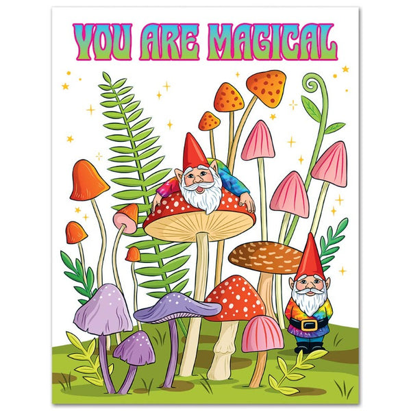 ShopMucho Magical Mushroom Birthday Greeting Card