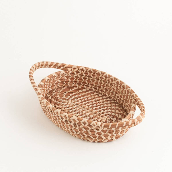 ShopMucho Natural Woven Basket With Handles