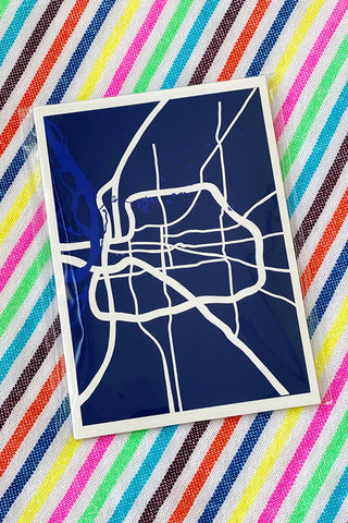 ShopMucho Memphis Highway Map Print- 5x7