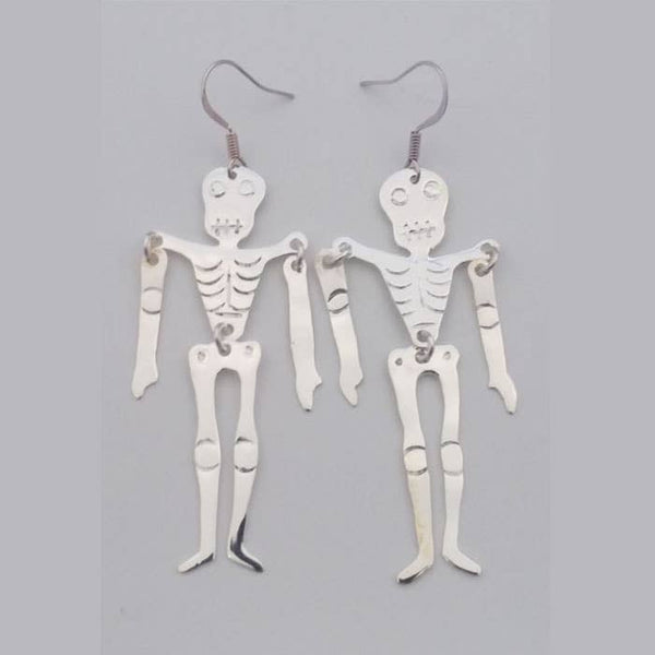 Get trendy with Day of the Dead Dancing Sterling Silver Skeleton Earrings - Earrings available at ShopMucho. Grab yours for $28 today!