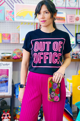 Get trendy with Out Of Office Unisex Graphic Tee - Tops available at ShopMucho. Grab yours for $22.50 today!