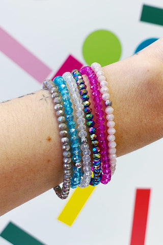 ShopMucho Crystal Stack Bracelets- Assorted