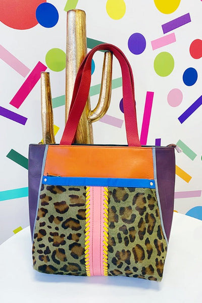 Get trendy with Leather & Hair on Hide Tote Bag Purse - Handbags available at ShopMucho. Grab yours for $80 today!