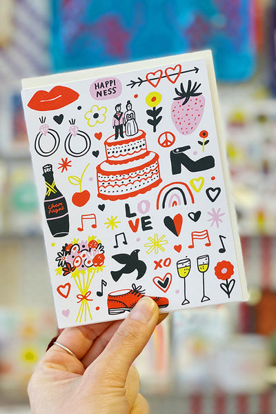 Get trendy with Wedding Happiness Greeting Card - Greeting Cards available at ShopMucho. Grab yours for $6 today!