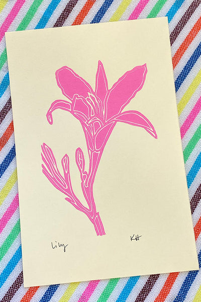 Lily Relief Prints- More Colors