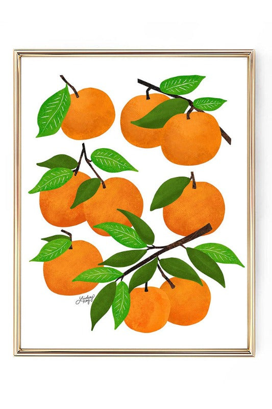 ShopMucho Oranges Illustration Collage - Art Print
