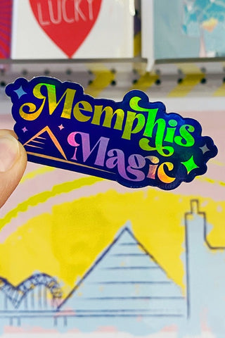 ShopMucho Memphis Magic Holographic Vinyl Sticker