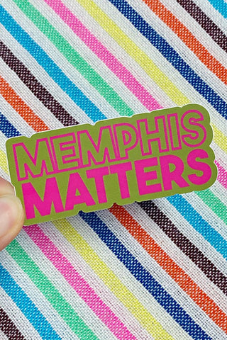 Get trendy with Memphis Matters Vinyl Sticker - Sticker available at ShopMucho. Grab yours for $5 today!