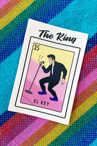 ShopMucho Memphis Loteria Sticker- El Rey, The King