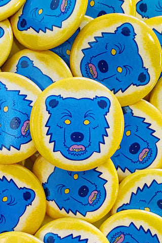 Get trendy with Memphis Button- The Bear - Button available at ShopMucho. Grab yours for $5 today!