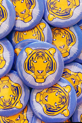 Get trendy with Memphis Button- The Tiger - Button available at ShopMucho. Grab yours for $5 today!