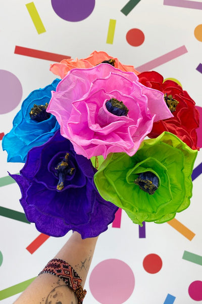 ShopMucho colorful Mexican Paper Flowers