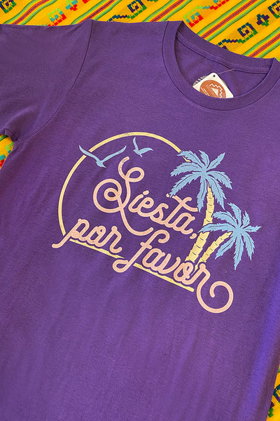 Get trendy with Siesta Por Favor Graphic Tee - Tops available at ShopMucho. Grab yours for $22.50 today!